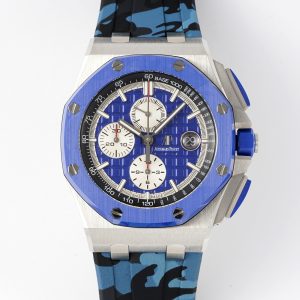 Replica Audemars Piguet Royal Oak Offshore 44 mm, Blue Ref. 26400SO.OO.A335CA.01