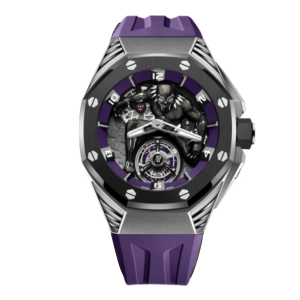 Replica Audemars Piguet “Black Panther” Flying Tourbillon 42 mm, Titanium Ref. 26620IO.OO.D077CA.01