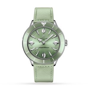 Replica Breitling Superocean Heritage ’57 Pastel Paradise Green 38mm Ladies Watch A10340361L1X1