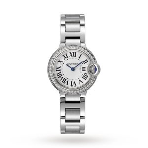 Replica Cartier Ballon Bleu De Cartier Watch 28mm Quartz Steel Diamonds W4BB0015