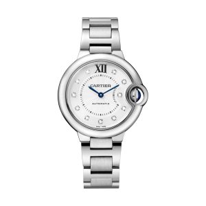 Replica Cartier Ballon Bleu De Cartier Watch 33mm Automatic Steel Diamonds W4BB0021
