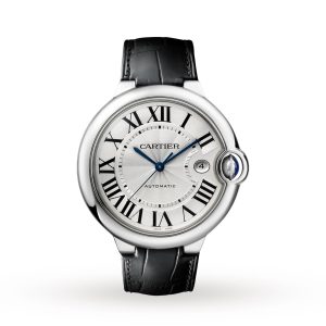 Replica Cartier Ballon Bleu De Cartier Watch 42mm Automatic Steel Leather W69016Z4