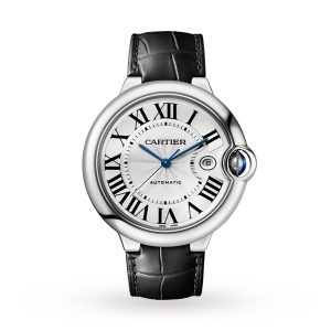 Replica Cartier Ballon Bleu de Cartier watch 42 mm steel leather WSBB0026