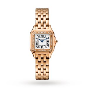 Replica Cartier Panthère De Cartier Watch Small Model Quartz Rose Gold Diamonds WJPN0008