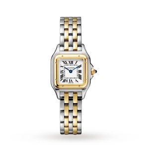 Replica Cartier Panthère De Cartier Watch Small Model Quartz Yellow Gold Steel W2PN0006