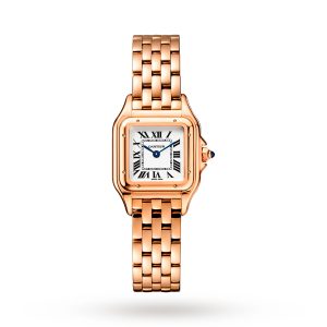 Replica Cartier Panthère de Cartier watch small model quartz movement rose gold WGPN0006