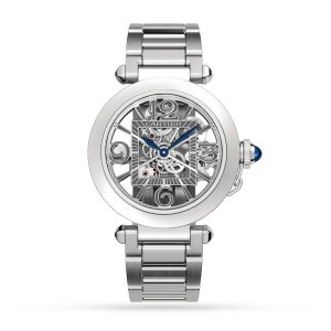 Replica Cartier Pasha De Cartier Watch 41mm Automatic Steel Interchangeable Metal And Leather Straps WHPA0007