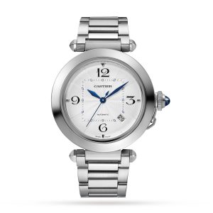 Replica Cartier Pasha De Cartier Watch 41mm Automatic Steel Interchangeable Metal And Leather Straps WSPA0009