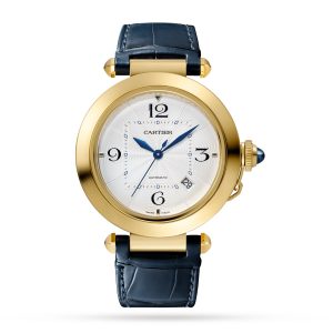 Replica Cartier Pasha De Cartier Watch 41mm Automatic Yellow Gold 2 Interchangeable Leather Straps WGPA0007