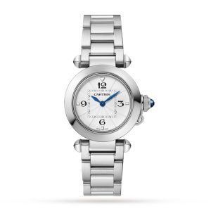 Replica Cartier Pasha de Cartier Watch 30mm Quartz Steel Interchangeable Metal And Leather Straps WSPA0021
