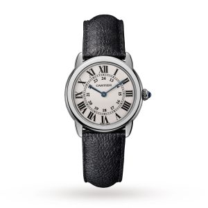 Replica Cartier Ronde Solo De Cartier Watch 29mm Quartz Steel Leather WSRN0019