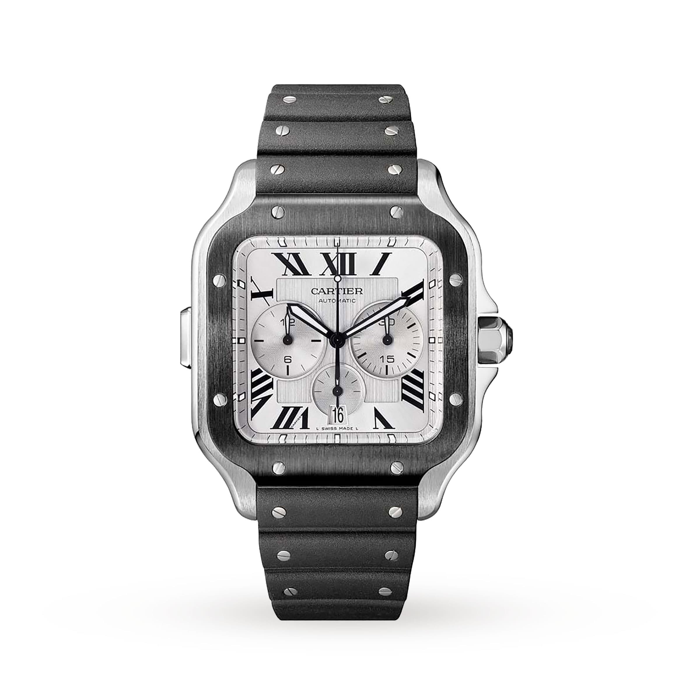 Cartier-Santos-De-Cartier-Chronograph-Watch-Extra-Large-Model-Automatic-Steel-ADLC-Interchangeable-Rubber-And-Leather-Bracelets-WSSA0017691.jpg