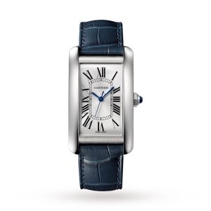 Replica Cartier Tank Américaine Watch Large Model Automatic Steel Leather WSTA0018
