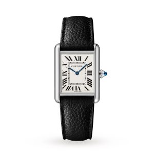 Replica Cartier Tank Must Large model quartz movement steel leather WSTA0041