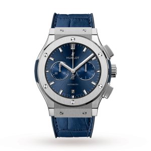Replica Hublot Classic Fusion Blue Chronograph Titanium 42mm 541.NX.7170.LR