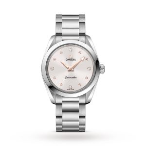 Replica Omega Seamaster Aqua Terra 150M Ladies 28mm Quartz Diamond Dot Watch O22010286054001
