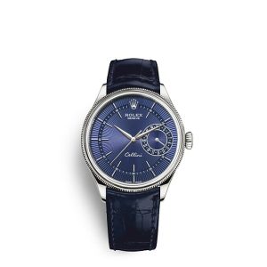 Replica Rolex Cellini Date 39 mm 18 ct white gold polished finish m50519-0011