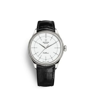 Replica Rolex Cellini Time 39 mm 18 ct white gold polished finish m50509-0016