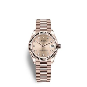 Replica Rolex Datejust 31 Oyster 31 mm Everose gold m278275-0031