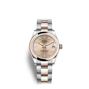 Replica Rolex Datejust 31 Oyster 31 mm Oystersteel and Everose gold m278241-0009