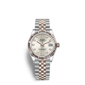 Replica Rolex Datejust 31 Oyster 31 mm Oystersteel and Everose gold m278271-0016