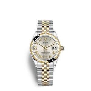 Replica Rolex Datejust 31 Oyster 31 mm Oystersteel yellow gold and diamonds m278343rbr-0004