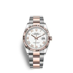 Replica Rolex Datejust 36 Oyster 36 mm Oystersteel and Everose gold m126231-0016