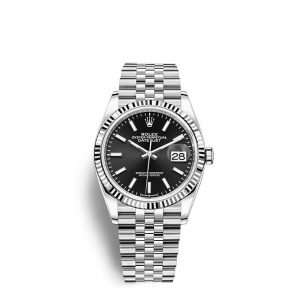 Replica Rolex Datejust 36 Oyster 36 mm Oystersteel and white gold m126234-0015