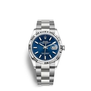 Replica Rolex Datejust 36 Oyster 36 mm Oystersteel and white gold m126234-0050