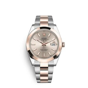 Replica Rolex Datejust 41 Oyster 41 mm Oystersteel and Everose gold m126301-0009