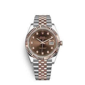 Replica Rolex Datejust 41 Oyster 41 mm Oystersteel and Everose gold m126331-0004