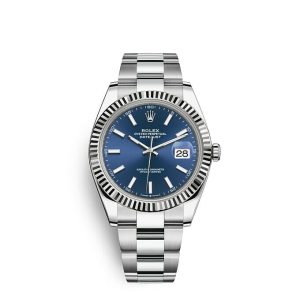 Replica Rolex Datejust 41 Oyster 41 mm Oystersteel and white gold m126334-0001
