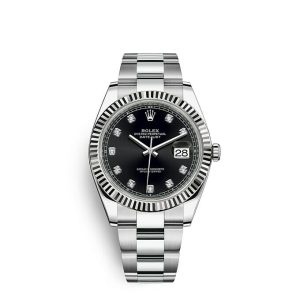 Replica Rolex Datejust 41 Oyster 41 mm Oystersteel and white gold m126334-0011