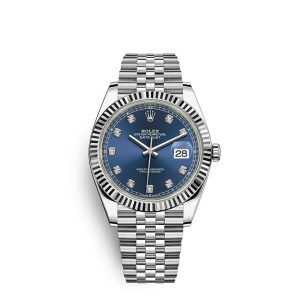 Replica Rolex Datejust 41 Oyster 41 mm Oystersteel and white gold m126334-0016