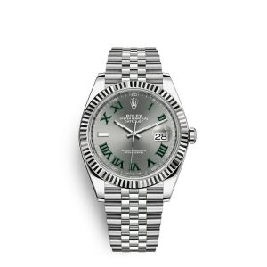 Replica Rolex Datejust 41 Oyster 41 mm Oystersteel and white gold m126334-0022