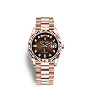 Replica Rolex Day-Date 36 Oyster 36 mm Everose gold m128235-0037