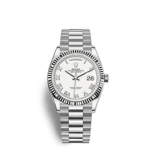 Replica Rolex Day-Date 36 Oyster 36 mm white gold m128239-0038