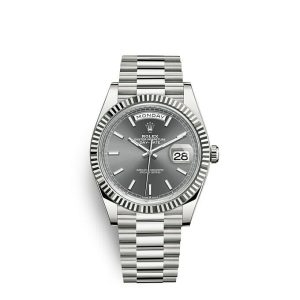Replica Rolex Day-Date 40 Oyster 40 mm white gold m228239-0060