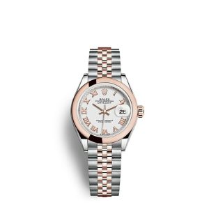 Replica Rolex Lady-Datejust Oyster 28 mm Oystersteel and Everose gold m279161-0021