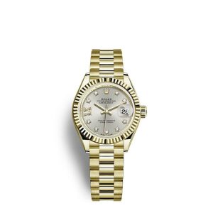 Replica Rolex Lady-Datejust Oyster 28 mm yellow gold m279178-0002