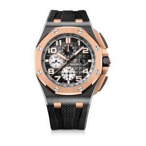 Replica Audemars Piguet Royal Oak Offshore Chronograph 44 mm, Gray Ref. 26405NR-OO-A002CA-01