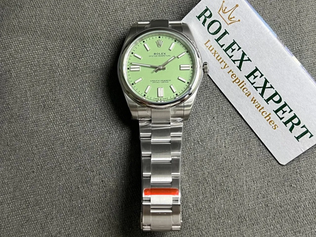 Superclone-Rolex-Oyster-Perpetual-277200-Pistachio-Dial-41mm-1