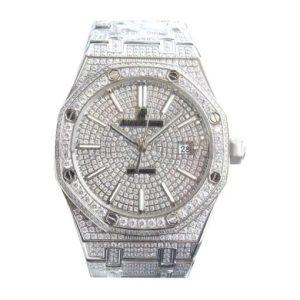 Replica Audemars Piguet Royal Oak Selfwinding 41 mm, Steel/Gem Set Ref. 15400SR.OO.1220SR.01