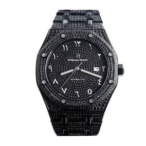 Replica Audemars Piguet Royal Oak 42 mm, Black/Gem Set Ref. A160M266