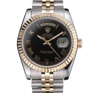 Superclone Rolex Day-Date Black Dial SRL78 36 mm