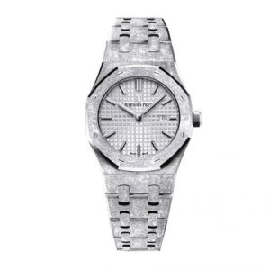 Replica Audemars Piguet Royal Oak Frosted Gold 33 mm, Gem Set Ref. 67653BC.GG.1263BC.01