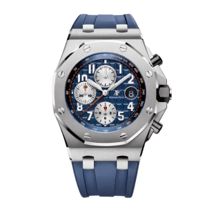 Replica Audemars Piguet Royal Oak Offshore 42 mm, Blue Ref. 26470ST.OO.A027CA.01