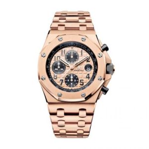 Replica Audemars Piguet Royal Oak Offshore 42 mm, Champagne Ref. 26470OR.OO.1000OR.01