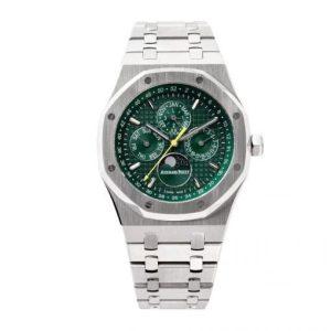 Replica Audemars Piguet Royal Oak Offshore Chronograph 42 mm, Green Ref. 26574ST.OO.26606ST.03