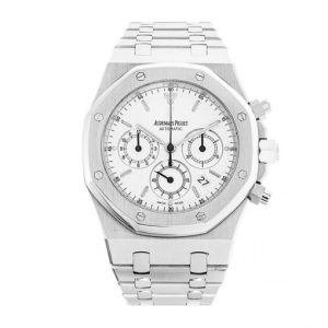 Replica Audemars Piguet Royal Oak Chronograph 42 mm, Silver Ref. 26300ST.OO.1110ST.05